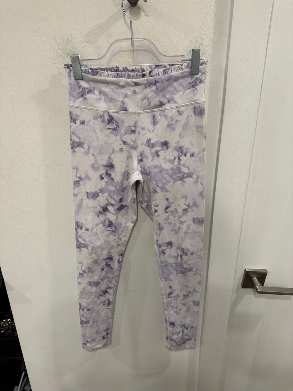 Yogalicious Girls Floral Print Workout Set in Light Purple